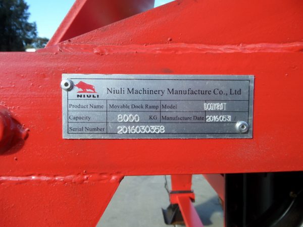 DR8S - Dock Ramp 8 Ton / Solid Tyres