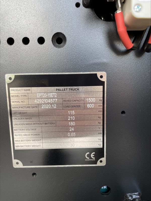 PFE15W (EPT20-15ET2) - Full Electric 1.5Ton Standard
